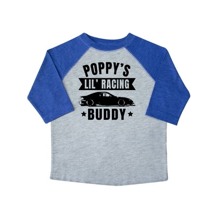 

Inktastic Poppy s Lil Racing Buddy with Car Silhouette Gift Toddler Boy or Toddler Girl T-Shirt