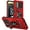 Red, variant on Rome Tech Heavy Duty Armor Case with Kickstand for Nokia G100 / C300, Military Grade Protective Cover, Blue