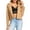 camel, variant on S P Y M Womens Faux Leather Jacket, Casual Fashion Quilted Zip Up Coat With Rib,Regular and Plus Size