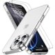 thumbnail image 1 of HAYAN Designed for iPhone 16 Pro Case, [Crystal Clear No-Yellowing] [with 2 pcs Tempered Glass Screen Protector] Slim Flip Cell Phone Cases for iPhone 16 Pro 6.3 inch (Clear), 1 of 1
