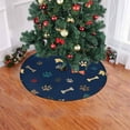 thumbnail image 2 of FMSHPON Colorful Dog FootprintBone Xmas Christmas Tree Skirt Stand Mat for Holiday Party Decoration Indoor Outdoor 36 inches, 2 of 3