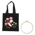 thumbnail image 1 of Bangcool Embroidery Tote Bag Creative DIY Flower Embroidery Canvas Bag Cross Stitch Bag, 1 of 10