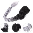 thumbnail image 3 of Extension de Queue de Cheval Tressée, Extension de Cheveux Lisse pour Femmes Noires, 3 of 8