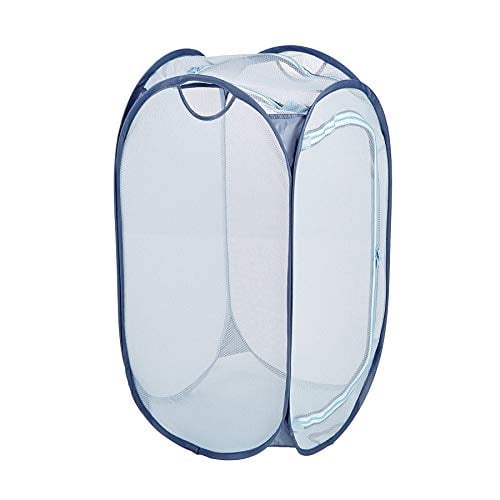 Smart Design Mesh PopUp Flip Laundry Hamper & Basket 2 in 1 w