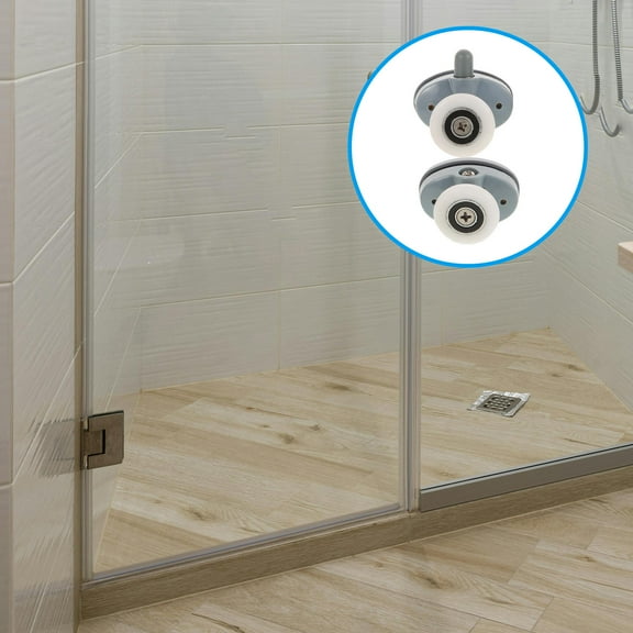 HOMEMAXS 4Pcs Shower Door Rollers Replacement Runners Bathroom Glass Sliding Door Wheels