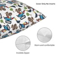 thumbnail image 3 of Yiaed Funny Excavator Print Pillow Covers Super Soft Decorative Square Throw Pillow Covers Case Cushion Covers for Sofa Couch Bedroom Car Decor（No pillow core）-16"x16", 3 of 7