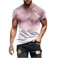 thumbnail image 2 of Penkiiy Men's Women's Shirts Unisex Print Fashion T-Shirts for Adults Teens Novelty Casual Tee Tops 2XL Pink, 2 of 5