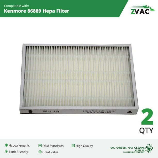 Kenmore 86889 HEPA Filter (2 Pack) by ZVac