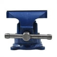 thumbnail image 2 of Handdo 5 Bench Vise with Anvil 360 Degree Double Swivel Locking Base Table top Clamp Heavy Duty Steel, 2 of 5