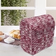 thumbnail image 3 of Love Stand Mixer Cover, Hearts for Valentine Checked Pattern Square Geometric Vintage, Kitchen Appliance Organizer Bag Cover with Pockets, 5 Quarts, Dried Rose White, by Ambesonne, 3 of 4
