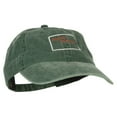 thumbnail image 5 of North Dakota with Map Outline Embroidered Washed Cotton Twill Cap - Dk Green OSFM, 5 of 5