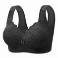 thumbnail image 3 of Sakmal Black Bralettes for Women with Support Jelly Seamless Scoop Womens Bras 42, 3 of 4