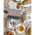 thumbnail image 4 of Grey Stripes Abstract Kitchen Dish Towels for Drying Dishes Set of 2, Geometric Spring Flowers Country Waffle Weave Microfiber Hand Tea Bathroom Towels Quick Dry & Absorbent Towel 15.7x23.6, 4 of 7