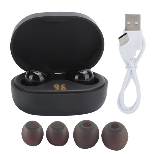 Verdadero auricular inalámbrico Bluetooth 5.0 con pantalla digital, ligero y con estuche de carga