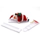 thumbnail image 4 of Papá Noel en una escalera Figuras navideñas eléctricas Escalada Papá Noel gateando Figura de decoración navideña para interiores y exteriores, 4 of 7