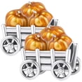 thumbnail image 1 of Dije de calabaza en carro plata CharmPumpkinBarrow 2Pzas Plata S925 Chapa Charm Separador Carreta con Calabazas Naranja/, 1 of 2
