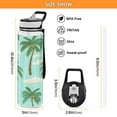 thumbnail image 3 of Coconut Trees 32oz Water Bottles with Straw Tritan Leakproof Sports Bottle BPA Free Clear for Fitness Gym Swimming Cycling, 3 of 7