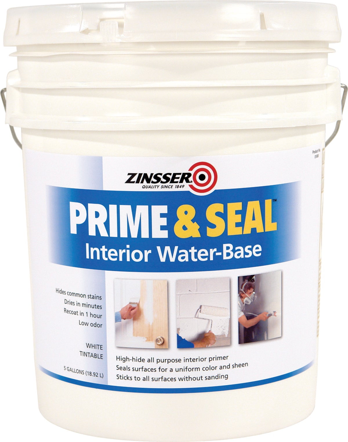 RustOleum Zinsser Interior Prime & Seal Primer 5 Gal., White