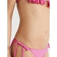 thumbnail image 3 of No Boundaries Women's Lurex Jacquard Side Tie Bikini Bottoms, Sizes S-XL, 3 of 5