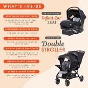 Baby Trend Double Stroller w/ Infant Car Seat, Sit N' Stand & EZ-Lift Plus, Stormy, Travel System