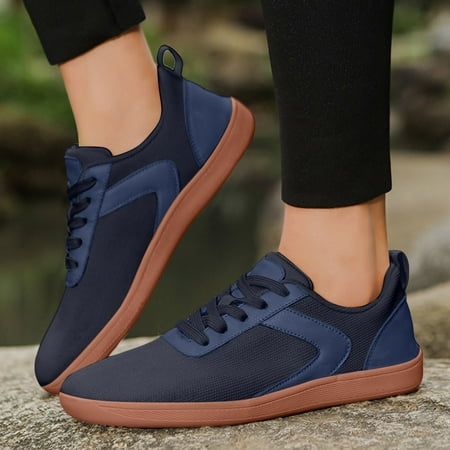 Zshosam Men s Casual Dress Shoes Sneakers Business Lightweight Oxfords Arch Support Walking(Dark Blue 36)