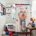 thumbnail image 3 of Independence Day Shower Curtain, 72" x 72", Flowers Butterfly Red Blue Waterproof Bathroom Curtain Washable Shower Curtain Set with 12 Hooks, 3 of 9
