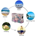 thumbnail image 4 of DIXRUYEE Beach Cooler Travel Tote Bags Beach Bag Fashion Butterflies Colorful Birds Flowers Printed, 4 of 7