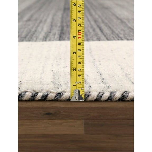 Pasargad Home Gramercy Hand-loomed Bsilk & Wool Area Rug 5' 0" X 7' 0" Ivory