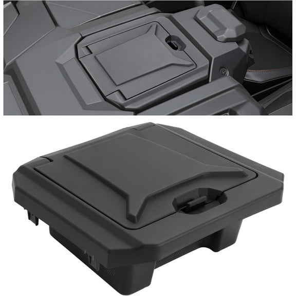 KOJEM Center Console Dash Storage Box Compatible with 2020-2024 Polaris RZR Turbo R/PRO R/PRO XP Black Center Compartment Storage Bin Accessories Plastic (PP TD20) Textured