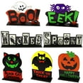 thumbnail image 4 of Decoración de Madera Toystoory cartel calabaza Halloween con soporte, 4 of 6