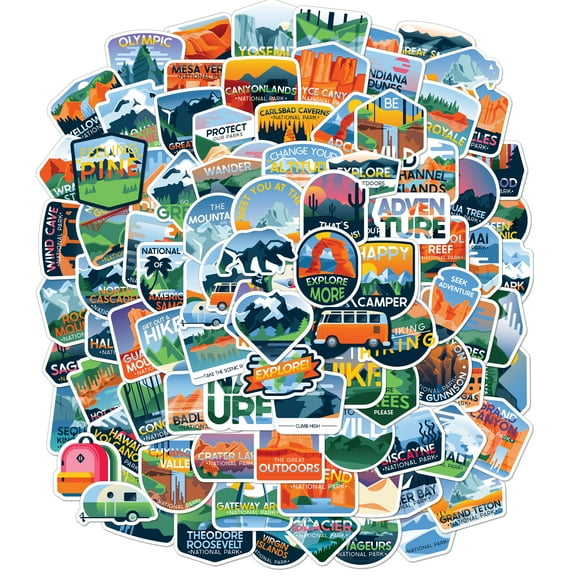 Carson Dellosa Adventure Vinyl Sticker Pack (100 stickers)