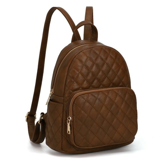 KL928 Quilted Mini Backpack for Women PU Leather Backpack Purse Small Casual Daypack for Ladies