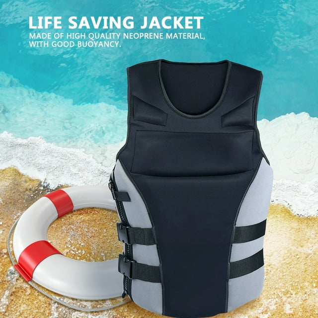 Life Jacket, Life Saving Jacket Buoyant Buckle Design For Adults For Children