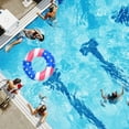 thumbnail image 4 of 27 Inch American Flag Inflatable Float Swimming Ring For Adults Teens, 4 of 5