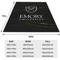 thumbnail image 5 of Emory University Blanket Large Luxury Fleece Soft Anti-Static Anti-Pilling Flannel Bed Blanket, 5 of 6