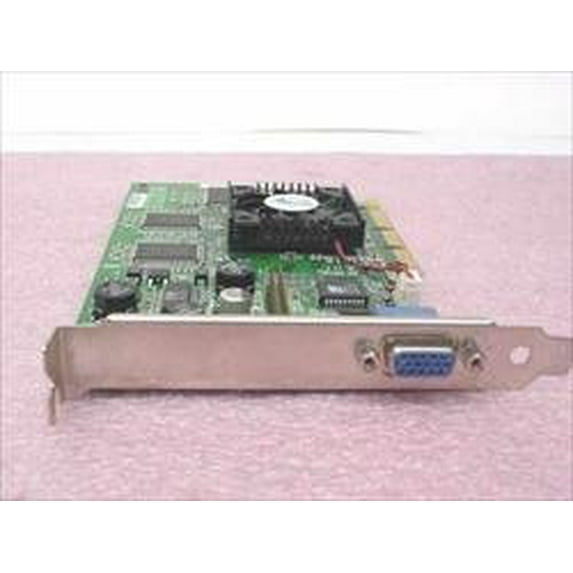 DELL NVIDIA 32MB VGA AGP VIDEO CARD, CN-01E200-44571, 180-P0020-0100-E05 W/FAN ASSY