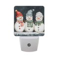 thumbnail image 6 of Yayeee LED Night Light for The Home Plug in With Light Sensors 2 Pack, Green Snowmen, 6 of 6
