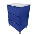 thumbnail image 3 of Eviva Malmo 32 Inch by 14 Inch FreeStanding Marino Blue Bathroom Vanity, 3 of 3