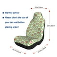 thumbnail image 5 of Salouo Cute Chubby Frog Pattern Car Seat Covers,Universal Car Seat Protectors Easy to Install Car Cover Car Accessories Auto/rucks/Van/SUV-1, 5 of 9