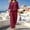 Wine women's 2 piece short set a1, variant on Cagogo Women's 2 Piece Set Casual Summer Vacation Outfits Loose Round Neck Short Sleeve Tops Wide Leg Pants Matching Lounge Sets Tracksuits Travel Airport Clothes Boho, Khaki M