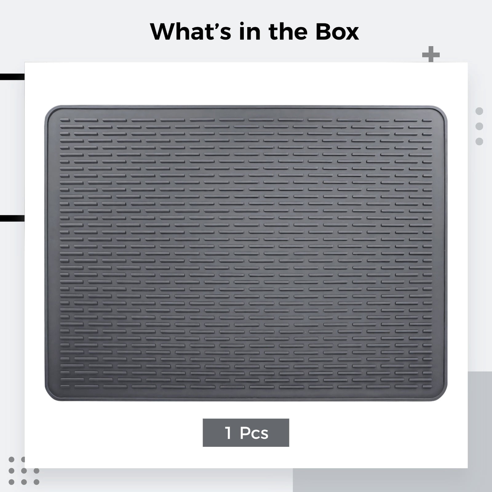 Silicone Stove Top Protector Mat for Electric Range, Non Slip Heat Resistant Cooktop Cover with Grooved Surface, Kitchen Counter Gap Guard for Glass Ceramic