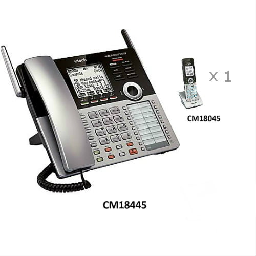 VTech CM18445 Corded Base Phone with CM18045 Extra Cordless Handset
