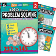 thumbnail image 2 of 180 Days™: 3 Book Bundle 2nd Grade - Boost Second Grade Skills with 180 Days: Reading 2nd Edition, Writing, and Problem Solving Practice Workbooks, 2 of 2