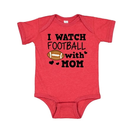 

Inktastic I Watch Football with My Mom Gift Baby Boy Bodysuit