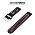 thumbnail image 4 of Mistaha Replaceable Silicone Watch Strap Buckle Breathable Watch Band Strap Compatible with 20mm Universal Smart, 4 of 7