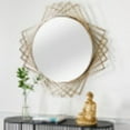 thumbnail image 2 of DecMode 42" x 42" Black Geometric Wall Mirror, 2 of 8