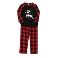 thumbnail image 2 of Meihuid Holiday Family Pajamas Matching Sets Christmas PJs with Mama Bear Printed Romper Plaid Pants Sleepwear, 2 of 9