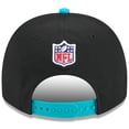 thumbnail image 4 of Youth New Era  Black/Aqua Miami Dolphins 2025 NFL Draft A-Frame 9FIFTY Snapback Hat, 4 of 5