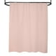 thumbnail image 2 of Cortina de ducha impermeable - tela de poliéster de color liso con rellenos para bañera de baño, amarillo moderno rosa gris blanco, 2 of 6