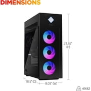 HP OMEN 45L Gaming Desktop, Intel Core Ultra 7 265K, 16GB DDR5 RAM, 1TB SSD, GeForce RTX 5070 12GB GDDR7, Microsoft Copilot, Windows 11 Pro, Black